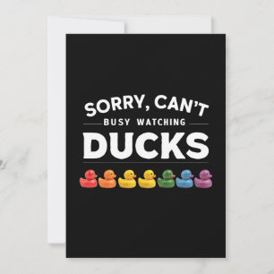 Bezig met kijken Ducks Rubber Duck Design Kaart