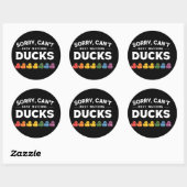 Bezig met kijken Ducks Rubber Duck Design Ronde Sticker (Vel)