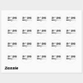 Bezig met laden 2025 ronde sticker (Vel)