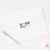 Bezig met laden 2025 ronde sticker (Envelop)