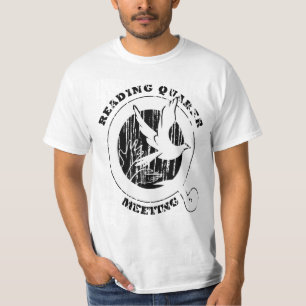 Bezig met lezen van Quaker Meeting T-shirt