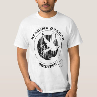 Bezig met lezen van Quaker Meeting T-shirt