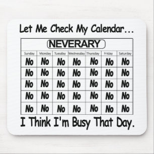 Bezig met Neverary Calendar Muismat