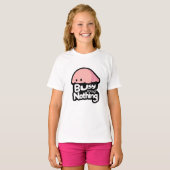 Bezig met Nietsdoen - Knuffel Roze Blob T-shirt (Voorkant volledig)