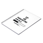 Bezig met parachuteren van vaardigheden...... notitieboek (Linkerzijde)