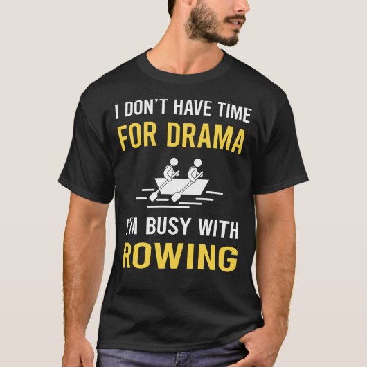 Bezig met roeien roeier t-shirt (Voorkant)