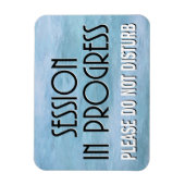 Bezig met sessie. Niet storen door Magneet (Verticaal)