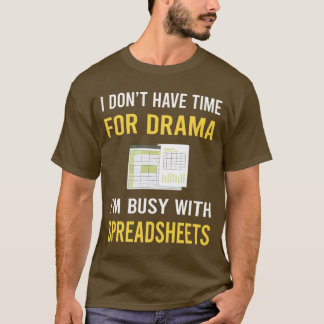 Bezig met spreadsheets T-shirt