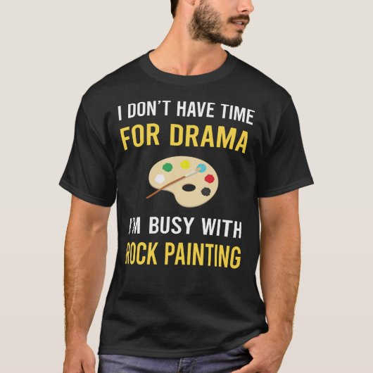Bezig Met Steenschilderen Rotsen T-shirt (Voorkant)