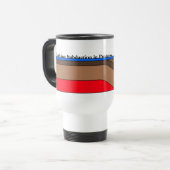 Bezig met subductie van cafeïne reisbeker (Voorkant links)