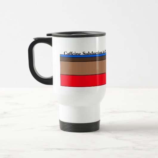 Bezig met subductie van cafeïne reisbeker (Links)