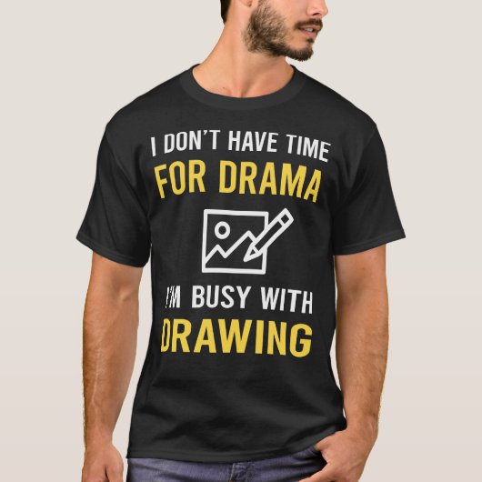 Bezig met tekenen t-shirt (Voorkant)