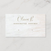 Bezig met tonen van tekeningenscript wit hout dat visitekaartje (Voorkant)