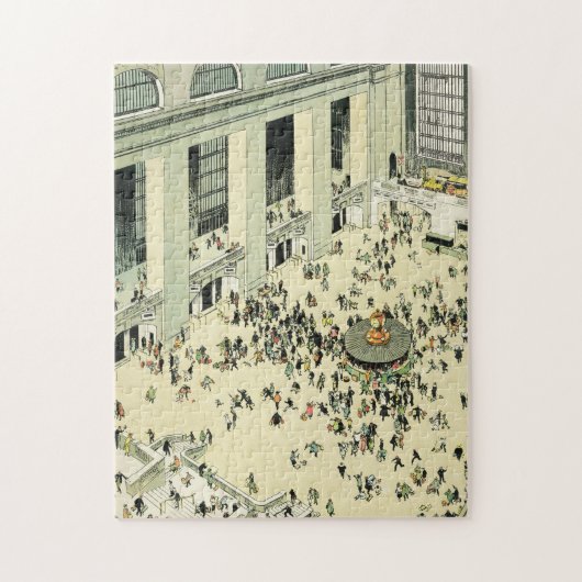 Bezig met uren op het Grand Central Station New Yo Legpuzzel (Verticaal)