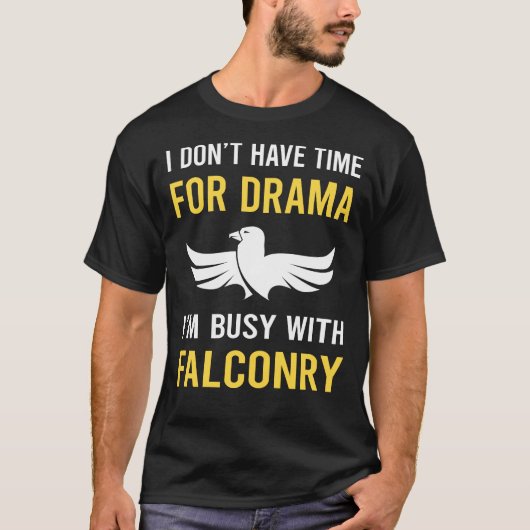 Bezig met valkeniers t-shirt (Voorkant)