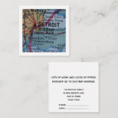 Bezig met verwijderen Nieuwe adreskaart Informatiekaartje (Voorkant / Achterkant)