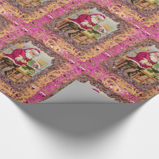 Bezig met Victoriaans feestdag Cadeaupapier (Hoek)