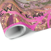 Bezig met Victoriaans kerstman groot Cadeaupapier (Rol Hoek)