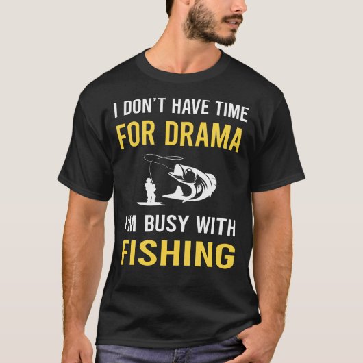 Bezig Met Vissen T-shirt (Voorkant)
