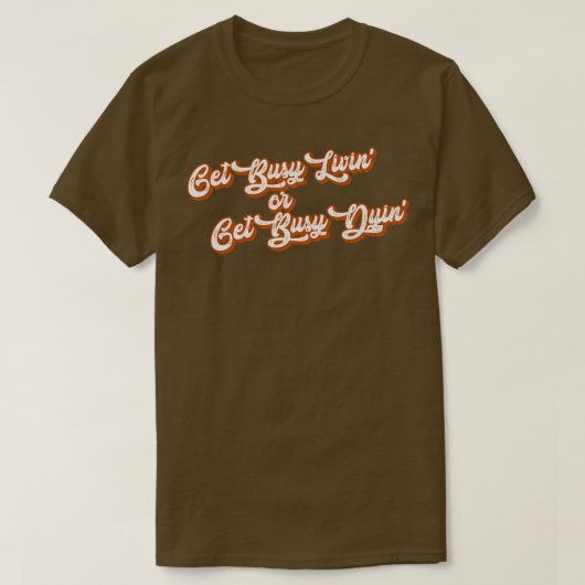 Bezig met wonen of bezige verkoop t-shirt (Design voorkant)