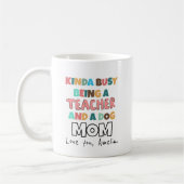 Bezig om leraar en hond te zijn Mam grappig Koffiemok (Links)