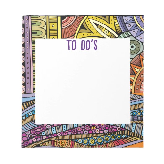 Bezig ontwerp To Do List Notitieblok (Voorkant)