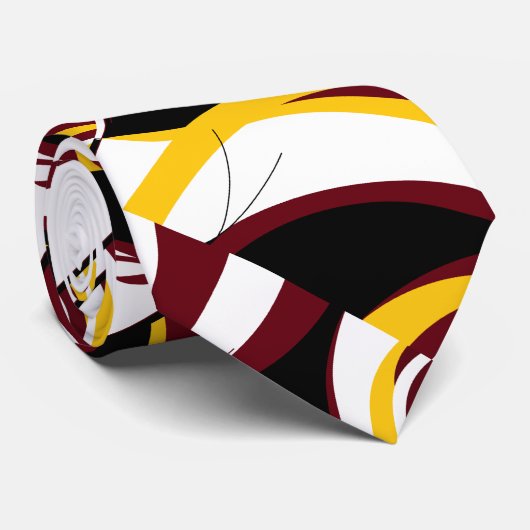 Bezig ontwerp van curve stropdas (Opgerold)