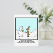 Bezig op 24 december briefkaart (Staand voorkant)