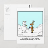 Bezig op 24 december briefkaart (Voorkant / Achterkant)