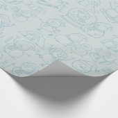 Bezig Sneeuwmannen Vakantie Inpakpapier  (Hoek)