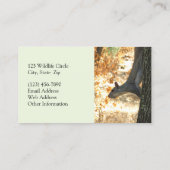 Bezig Visitekaartje eekhoorn (Achterkant)