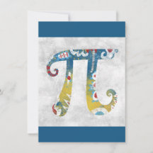 Bezig Wenskaart pi-symbool