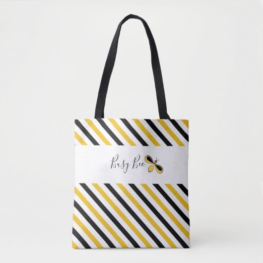 Bezige Bee Diagonal Stripes Shoulder Tas (Voorkant)