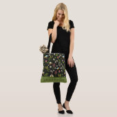 Bezige Bee en Bloemen personaliseren Tote Bag (Op model)