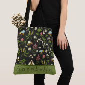Bezige Bee en Bloemen personaliseren Tote Bag (Dichtbij)
