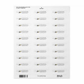 Bezige Bee Theme Return Address Labkers Etiket (Full Sheet)