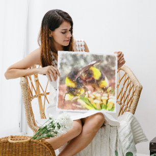 Bezige Bezige Bezige Schilderen van de Waterverf v Canvas Afdruk