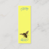 Bezige bij elke kleur achtergrond mini visitekaartje (Voorkant)