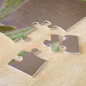 Bezige bijen begraven in Paarse Thistle Flower Pho Legpuzzel (Zijkant)