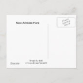 Bezige bijen die we hebben verplaatst aankondigingskaart (Achterkant)