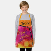 Bezige bijen Kinder All-Over Print Schort (Gedragen)