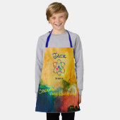 Bezige bijen Kinder All-Over Print Schort (Gedragen)