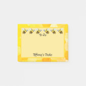 Bezige bijen klaren om persoonlijk te handelen post-it® notes (Voorkant)