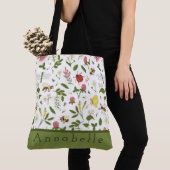 Bezige bijen Ladybugs en Butterflies personalisere Tote Bag (Dichtbij)