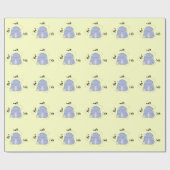 Bezige bijen met hun bijenkorf cadeaupapier (Vlak)