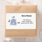 Bezige bijen Nieuw Adres Etiket (Insitu)