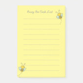 Bezige bijen "om te doen"-pad post-it® notes (Voorkant)