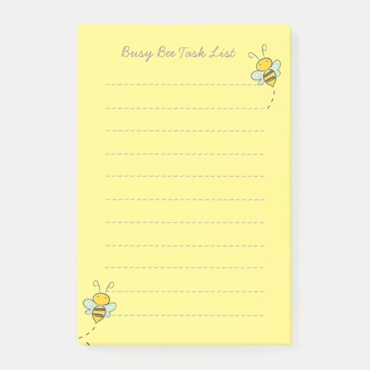 Bezige bijen "om te doen"-pad post-it® notes (Voorkant)