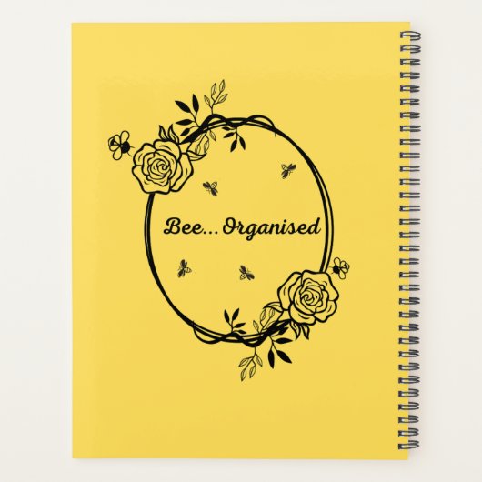 Bezige bijen Zachte Hoesje Planner (Achterkant)