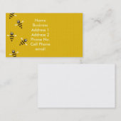 Bezige bijenprofielkaart visitekaartje (Voorkant / Achterkant)